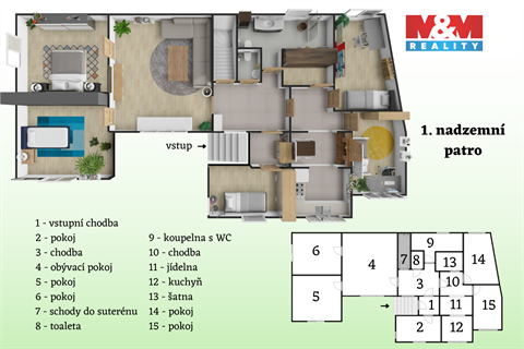 Prodej rodinného domu, 228 m² - 6