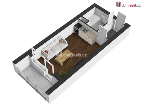 Pronájem bytu 1kk, 24 m² - 2