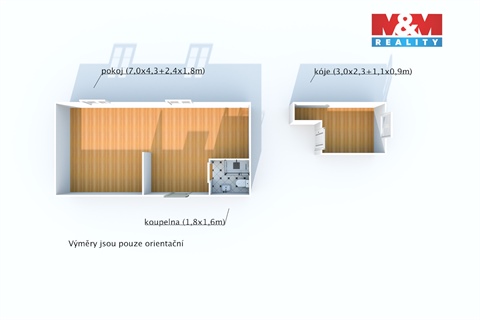 Prodej bytu 1kk, 34 m² - 12