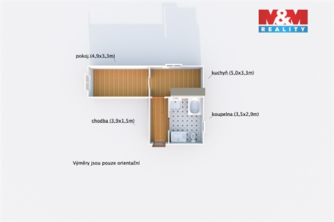 Pronájem bytu 2+1, 54 m² 10