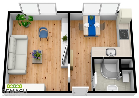 Pronájem bytu 1+1, 33 m² 4