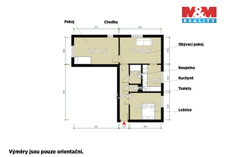 Prodej bytu 3+1, 69 m² 12