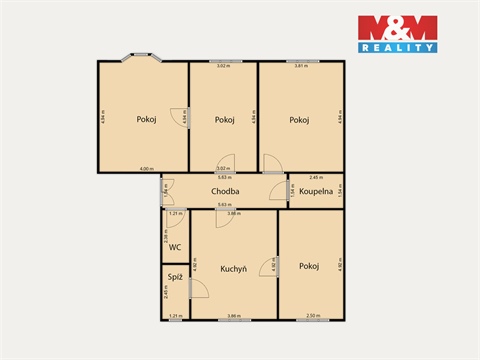 Prodej bytu 4+1, 102 m² - 24
