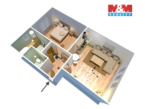 Pronájem bytu 2kk, 49 m² 14