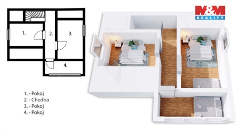 Prodej chaty / chapuly, 67 m² - 10