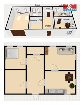 Prodej chaty / chapuly, 49 m² - 8