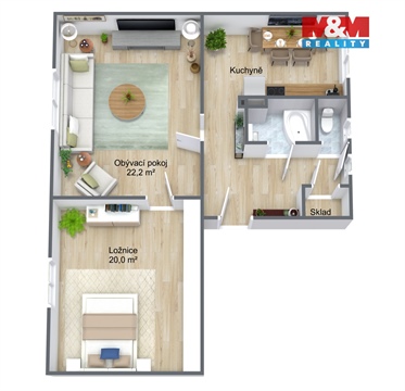 Prodej bytu 2+1, 61 m² 16