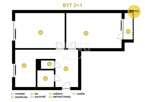 Prodej bytu 2+1, 54 m² - 14