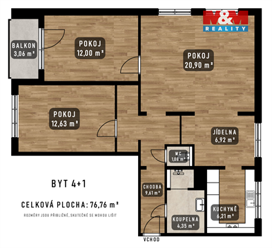 Prodej bytu 4+1, 76 m² 16