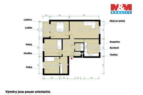 Prodej bytu 4+1, 83 m² 16