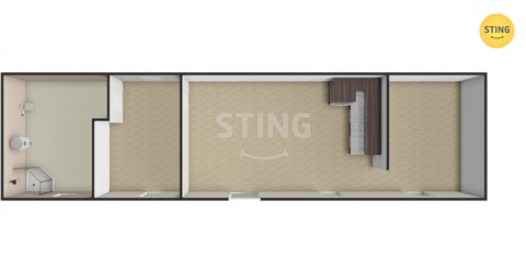 Pronájem bytu 1kk, 51 m² - 10