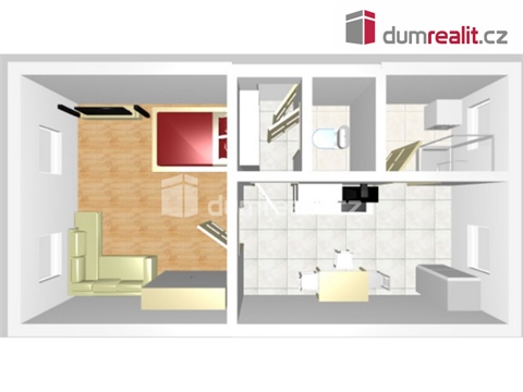 Pronájem bytu 1+1, 46 m² 6