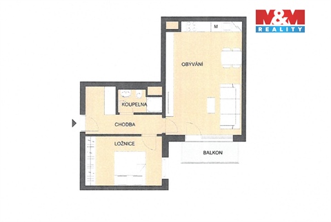 Pronájem bytu 2kk, 52 m² - 14