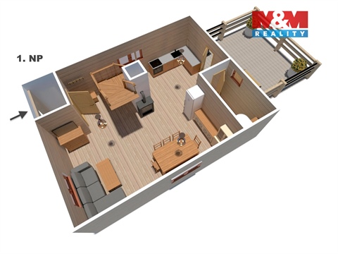 Prodej chaty / chapuly, 65 m² 4