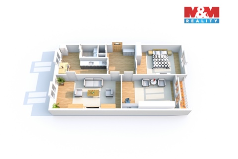 Pronájem bytu 3+1, 78 m² 8