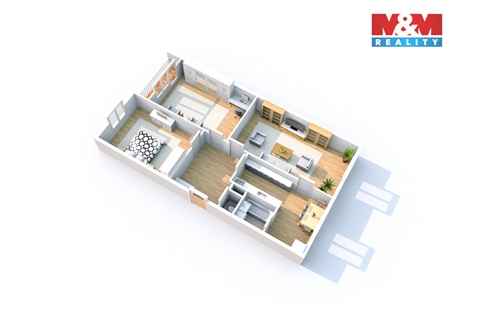 Pronájem bytu 3+1, 78 m² - 8