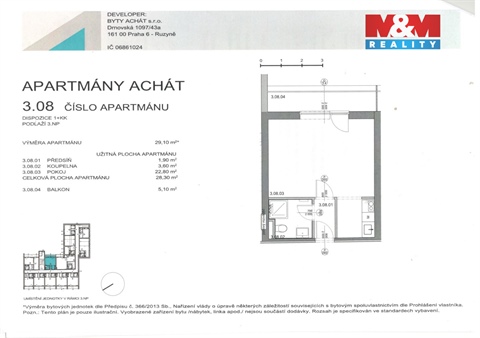 Prodej bytu 1kk, 29 m² - 24