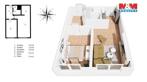 Prodej bytu 2kk, 41 m² - 16
