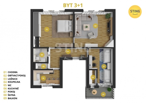 Prodej bytu 3+1, 129 m² - 4