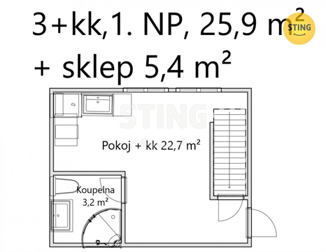Prodej bytu 3kk, 57 m² 22