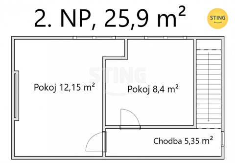 Prodej bytu 3kk, 57 m² - 22