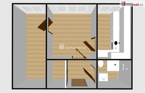 Pronájem bytu 2+1, 43 m² - 4