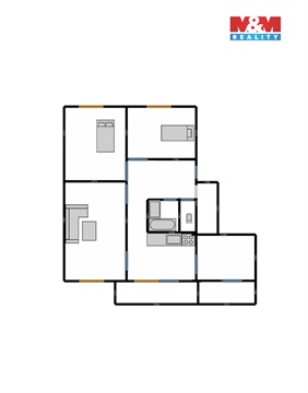 Pronájem bytu 4+1, 88 m² - 18