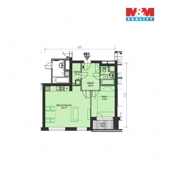 Prodej bytu 2kk, 50 m² - 24
