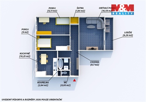 Prodej bytu 3+1, 70 m² - 10