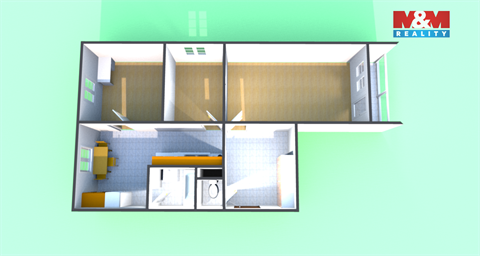 Pronájem bytu 3+1, 66 m² 4