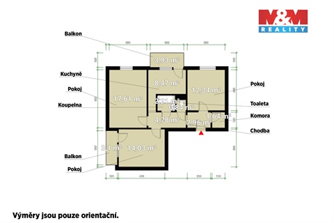 Prodej bytu 3+1, 67 m² - 4