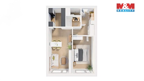 Prodej bytu 2+1, 44 m² - 2