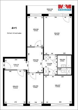 Prodej bytu 4+1, 80 m² - 4