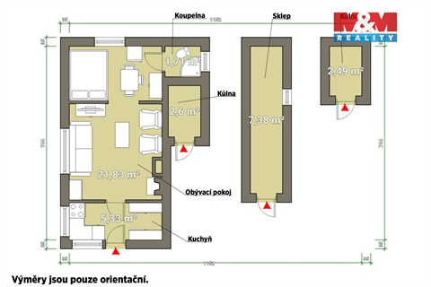 Prodej chaty / chapuly, 31 m² 4