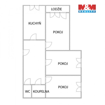 Pronájem bytu 3+1, 79 m² - 8
