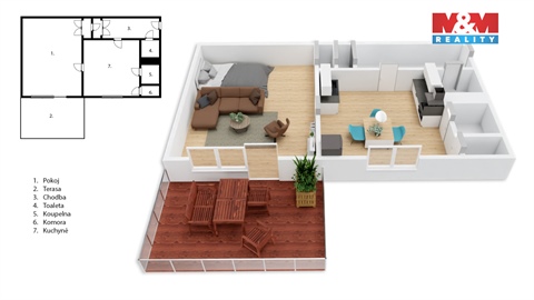 Prodej bytu 1+1, 36 m² 4