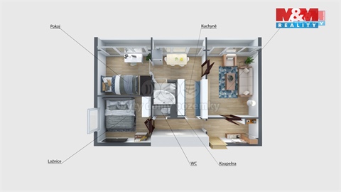 Prodej bytu 3+1, 64 m² 8