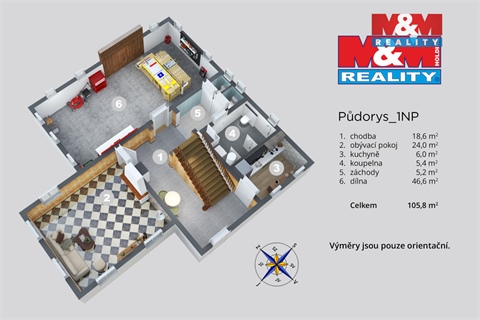 Prodej chaty / chapuly, 275 m² - 22