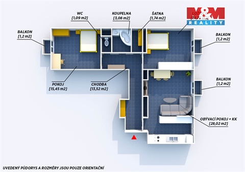 Prodej bytu 3+1, 76 m² 12