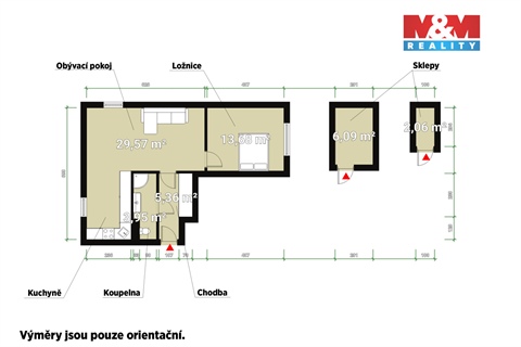Prodej bytu 2+1, 50 m² - 10