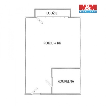 Pronájem bytu 1kk, 29 m² 14