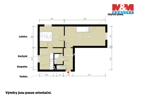 Prodej bytu 2+1, 51 m² 16