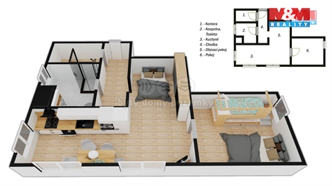 Prodej bytu 2kk, 51 m² - 12