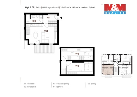 Prodej bytu 2kk, 56 m² - 6