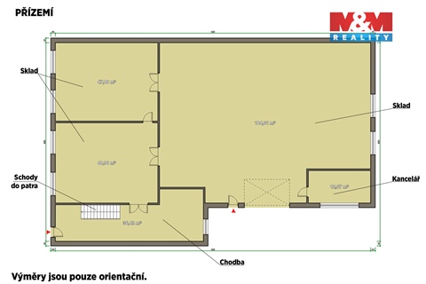 Pronájem skladu / haly, 360 m² - 0
