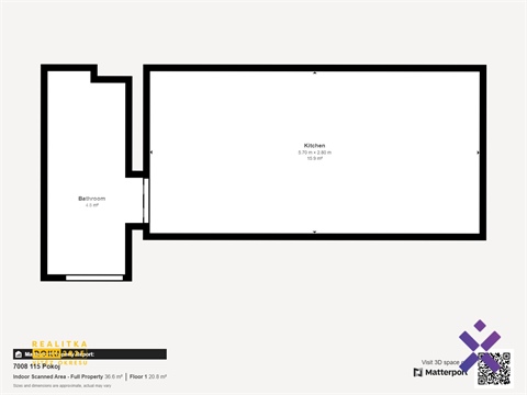Pronájem bytu 1kk, 37 m² - 6
