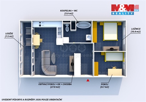 Prodej bytu 3kk, 54 m² - 4