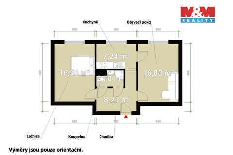 Prodej bytu 2+1, 53 m² 12