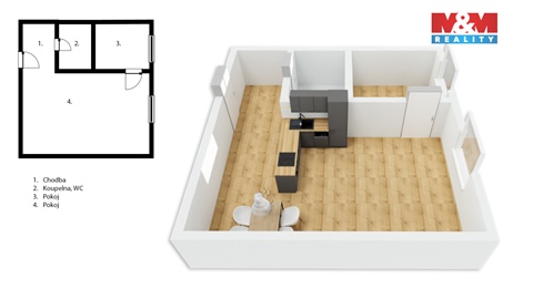 Prodej bytu 2kk, 42 m² 6