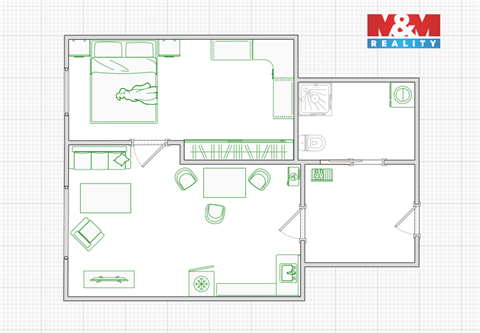 Pronájem bytu 2kk, 46 m² - 20